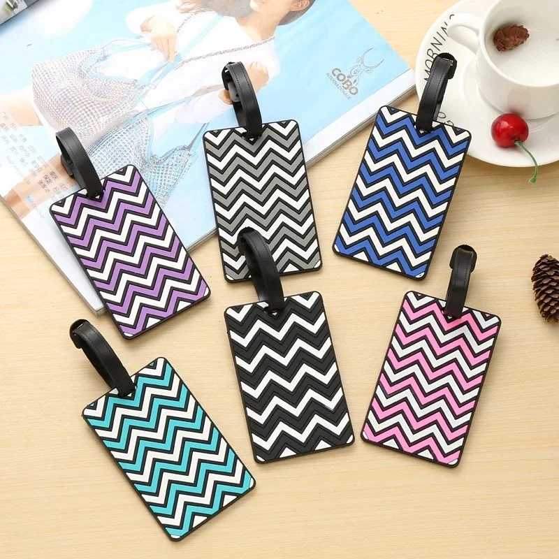 Cruise Luggage Tag Holder Sublimation Blank Silicone Luggage Tag Straps PVC Luggage Tags Custom Logo