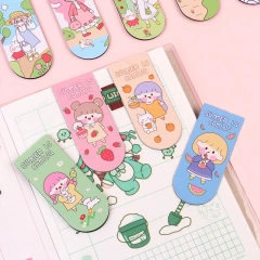 Promotional Custom Magnetic Bookmark Printing Cartoon Cute Diy Magnet Bookmark Personalised Custom Metal Bookmark