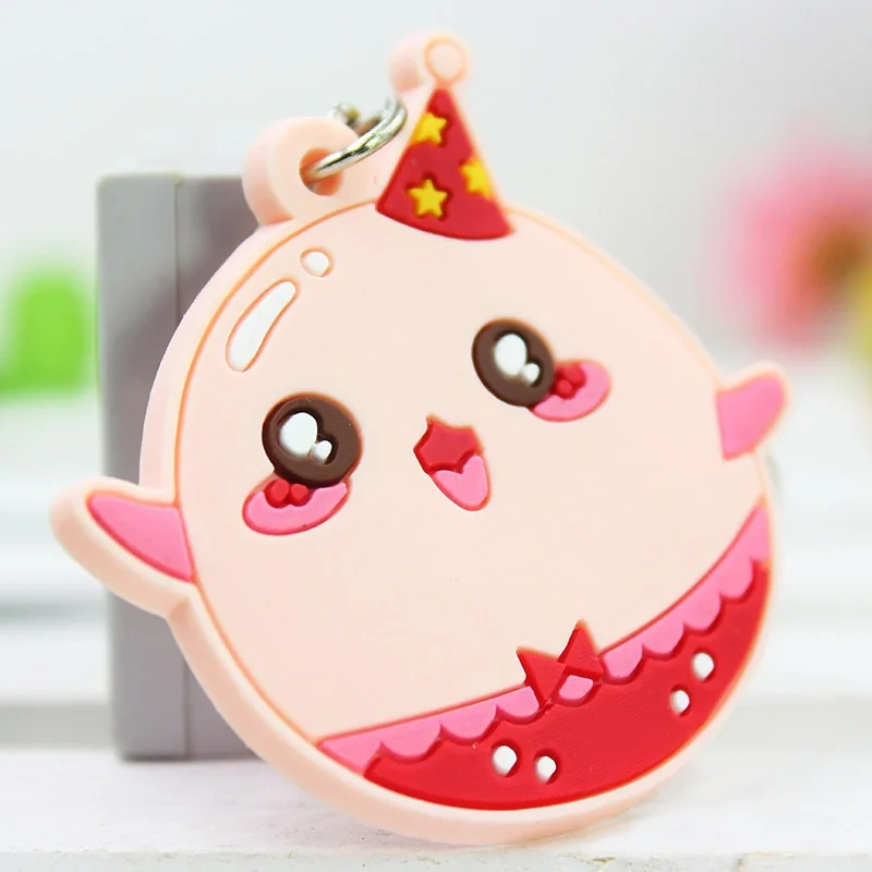 New Arrival Cartoon Plastic Keychain Promotional Gift Anime PVC Keyring Custom Rubber Keychain