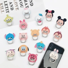 Wholesale Sublimation Phone Grip Cute Cartoon Anime Phone Ring Holder Finger Grip 360 Logo Custom Acrylic Phone Finger Grip