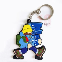 No Minimum Free Sample Pvc Logo Custom Made Keychain Soft 3d Personalized Kpop Personalized Anime Custom Rubber Keychain