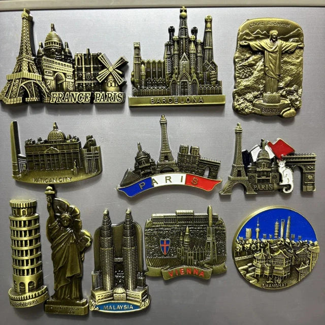 Promotional Gifts Custom Metal Fridge Magnet Bottle Opener Travel Souvenirs Cities Metal 3d Fridge Magnet Refrigerator Magnet