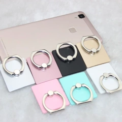 Cell Phone Finger Ring Holder 360 Rotation Wholesale Blank Stand Metal Mobile Phone Holders Custom Logo Phone Grip