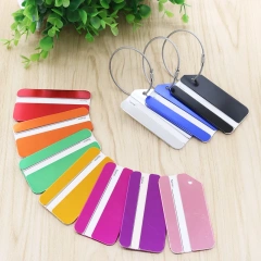 Metal Aluminium Alloy Travel Luggage Tags Baggage Name Tags Suitcase Address Label Holder Metal Luggage Tag With Logo