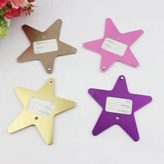 Metal Aluminium Alloy Travel Luggage Tags Baggage Name Tags Suitcase Address Label Holder Metal Luggage Tag With Logo