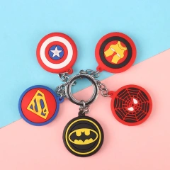 Manufacturer Personalized Marvel Custom PVC Heart 3d Rubber Logo Dinosaur Cute Keychain Anime