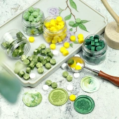 Wholesale 123 Colors 100PCS Wax Seal Bead Sticks Wax Stamp Seal Set Sealing Wax Beads