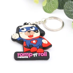 Cheap Custom Cute 3D PVC Keychain Colors Printing Silicone Rubber Keyring Soft PVC Keychains