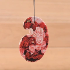 Promotional Car Accessories Perfume Hanging Scented Cute Custom Smell Paper Car Shaped Air Fresheners For Car Wash Shop