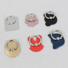 Cell Phone Finger Ring Holder 360 Rotation Wholesale Blank Stand Metal Mobile Phone Holders Custom Logo Phone Grip