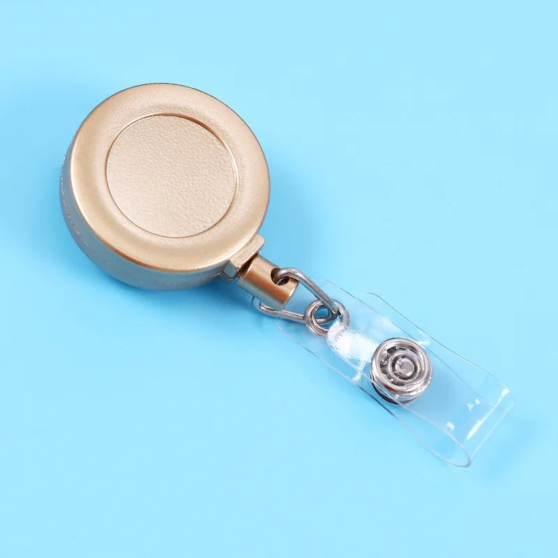 32MM ID Card Retractable Badge Reels Nursing Blank Badge Reels Alligator Clip Custom Metal Badge Reel Wholesale