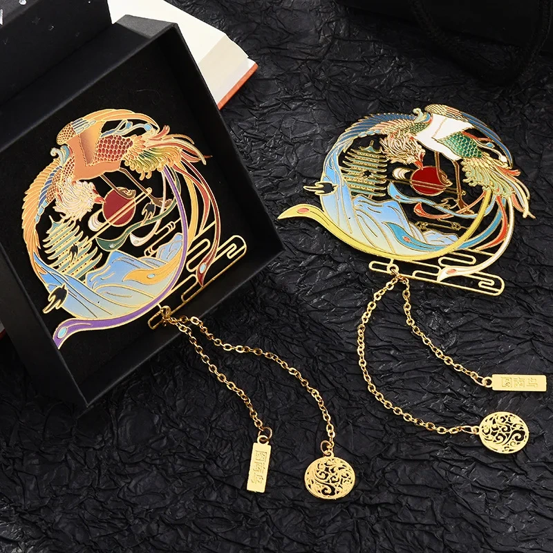 Wholesale Promotional Bookmarks Charm Kawaii Enamel Cartoon Anime Cute Metal Bookmarks Custom Bookmark For Book