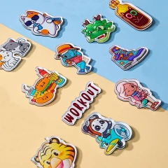 Promotional Fridge Magnets Souvenir Gift Custom Cute Anime Acrylic Fridge Magnets Customised Alphabet Refrigerator Magnet Maker