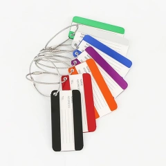 Personalized Travel Metal Luggage Tags Custom Logo Luggage Tags Sublimation Name Aluminum Luggage Tag Blank