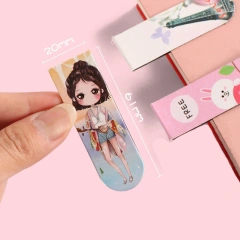 Promotional Custom Magnetic Bookmark Printing Cartoon Cute Diy Magnet Bookmark Personalised Custom Metal Bookmark