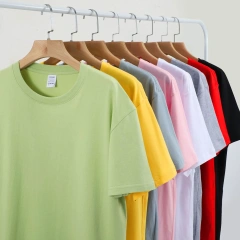 Wholesale 100% Cotton T Shirt For Men Women High Quality Unisex White Black Blank Oversize T Shirt Custom T-shirts With Logo