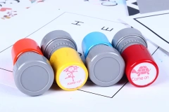 personalized Customized Logo Office Stamper Custom OEM Cartoon Metal Stamping Foil Round Self Rubber Plastic Inking Stamps