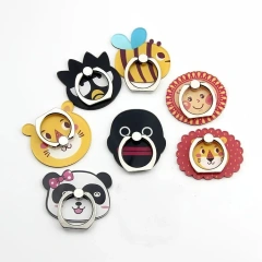 Wholesale Sublimation Phone Grip Cute Cartoon Anime Phone Ring Holder Finger Grip 360 Logo Custom Acrylic Phone Finger Grip