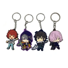 Personalized Soft PVC Key Chains Custom Sneaker Anime PVC Rubber Keychain  Key Ring Customised PVC Keychains 3D Cartoon Keyring