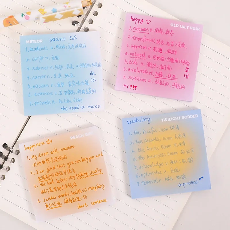 Personalized Sticky Note Memo Pad Cute Heart Shaped Sublimation Printing Sticky Note Pad Custom Note Pads With Logo