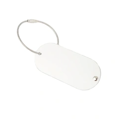 Custom Aluminium Luggage Tag With Logo Blank Round Travel Letters Tracking Name Tag Luggage Luxury Air Tag Tracker For Luggage