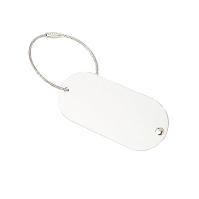 Custom Aluminium Luggage Tag With Logo Blank Round Travel Letters Tracking Name Tag Luggage Luxury Air Tag Tracker For Luggage