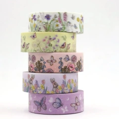 NO MOQ Washi Tape Custom Printing Love Rose Easter Eggs CMYK Colourful tape Washi Tapes Office Supplies