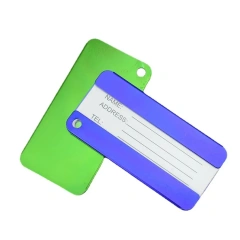 Personalized Travel Metal Luggage Tags Custom Logo Luggage Tags Sublimation Name Aluminum Luggage Tag Blank