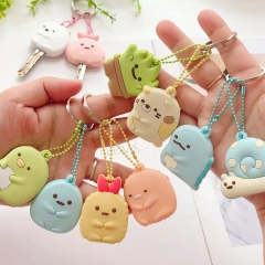 No Minimum Custom 2D/3D Silicone Rubber Keyring Soft PVC Cartoon Keychain Anime PVC Keychain Custom Rubber Keychain