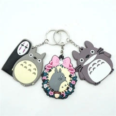 No Minimum Custom 2D/3D Silicone Rubber Keyring Soft PVC Cartoon Keychain Anime PVC Keychain Custom Rubber Keychain