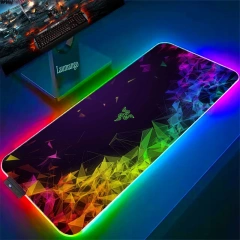 Led Mouse Pad Gaming GRB Cute Anime Wholesale Sublimation Customised Mouse Pad PVC Blank MousePads Custom Mouse Mat With Logo