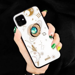 Glitter Magnetic Smart Phone Case Manufacturing Sublimation Blank Phone Case Shockproof