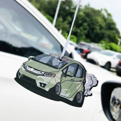China Factory Custom Logo Cheap Personalis Paper Car Air Freshener Wholesale Promotion Hanging Sublimation Car Freshener For Car