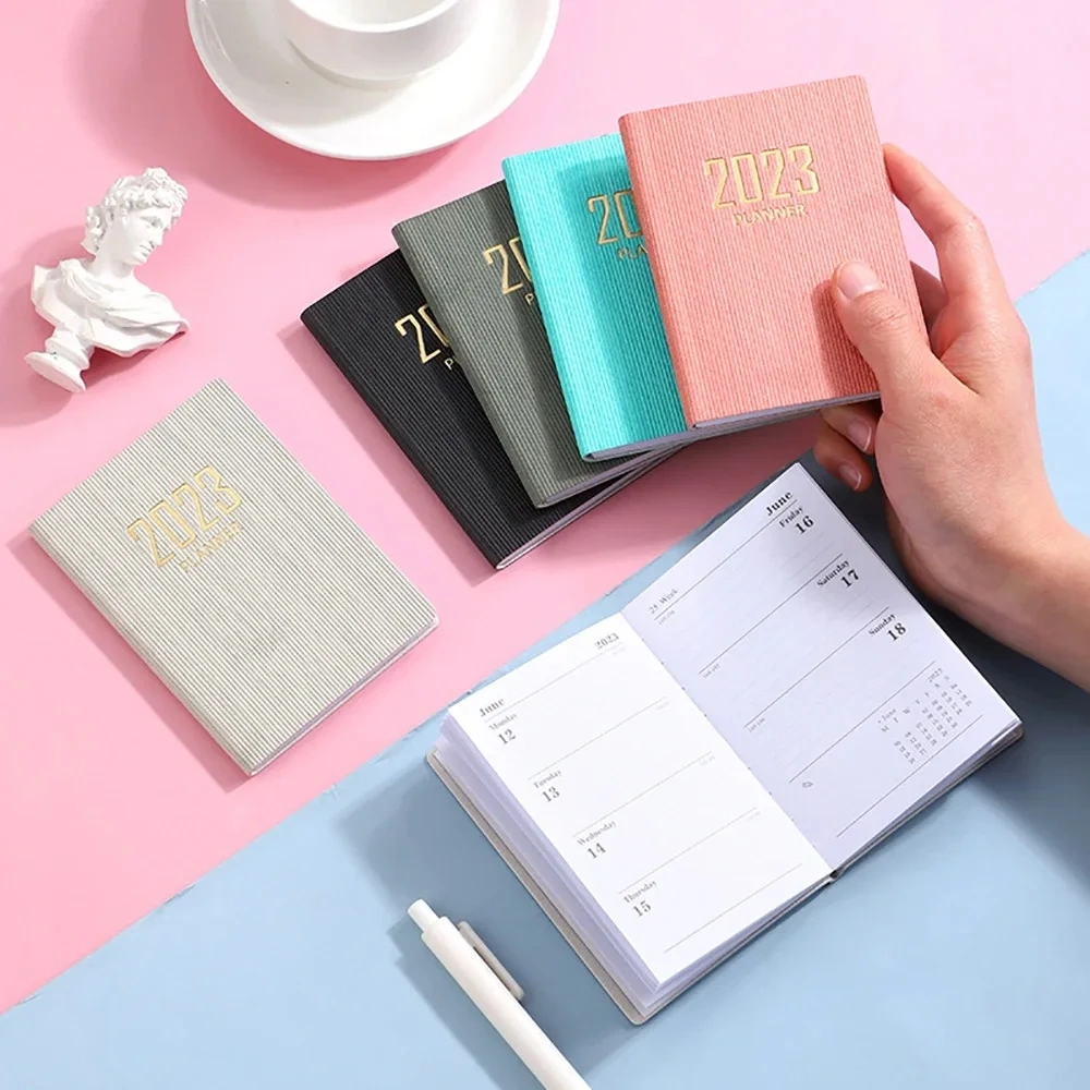 Portable Pocket Notepad Daily Weekly Agenda Planner Notebooks Stationery Office School Supplies Notebook Custom Logo