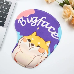 Kawaii Anime Mouse Pad with Wrist Support Anti Slip Silicone Hand Rest 3D Cartoon Cute Mice Mat for PC Computer Laptop Gaming