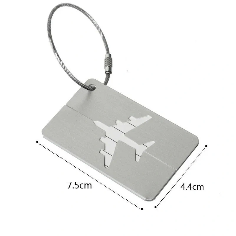 Personalized Luggage Tag Travel Blank Aluminum Customized Luggage Tags Silicone PVC Leather Label Metal Luggage Tags Custom Logo