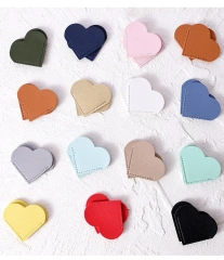 Promotional Bookmarks For Gift Custom Cute Anime Bookmark With Logo Heart Leather Bookmark