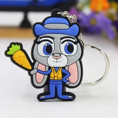 Cheap Custom Cute 3D PVC Keychain Colors Printing Silicone Rubber Keyring Soft PVC Keychains