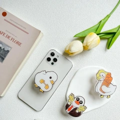 Wholesale Sublimation Phone Grip Cute Cartoon Anime Mobile Phone Grip Holder Logo Custom Acrylic Phone Grip
