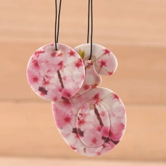 Promotional Car Accessories Perfume Hanging Scented Cute Custom Smell Paper Car Shaped Air Fresheners For Car Wash Shop