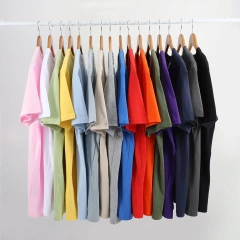 Wholesale 100% Cotton T Shirt For Men Women High Quality Unisex White Black Blank Oversize T Shirt Custom T-shirts With Logo