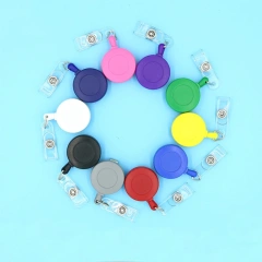 Retractable ID Badge Reel Wholesale Customized Acrylic Sublimation Cute Nurse Badge Reels Blank Logo Custom Badge Reels