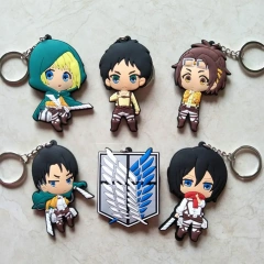 No Minimum Free Sample Pvc Logo Custom Made Keychain Soft 3d Personalized Kpop Personalized Anime Custom Rubber Keychain