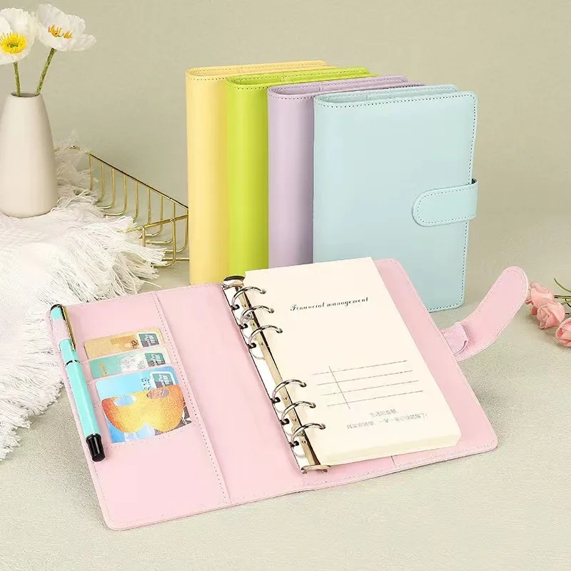 Promotional Journals Leather Notebook Gift Set Cute Diary Notebook For Students A6 A5 Notebook Custom Logo