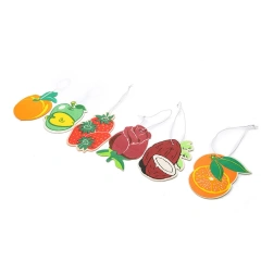 Customized Logo All Scents Refresh Paper Car Air Freshener Air Fragrance Promotional Car Shaped Paper Car Air Fresheners