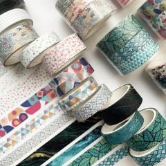 NO MOQ Japanese Washi Tape Wholesale HolographicAnime Cartoon Custom Washi Tape Printing Pet Cute Washi Tape Manufacturer