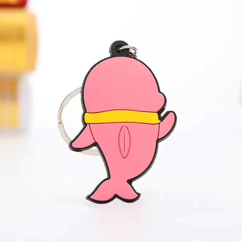 New Arrival Cartoon Plastic Keychain Promotional Gift Anime PVC Keyring Custom Rubber Keychain