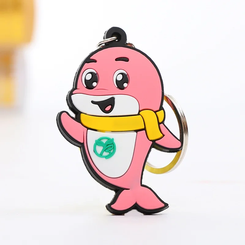 New Arrival Cartoon Plastic Keychain Promotional Gift Anime PVC Keyring Custom Rubber Keychain