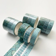 NO MOQ Japanese Washi Tape Wholesale HolographicAnime Cartoon Custom Washi Tape Printing Pet Cute Washi Tape Manufacturer