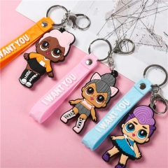 Personalized Soft PVC Key Chains Custom Sneaker Anime PVC Rubber Keychain  Key Ring Customised PVC Keychains 3D Cartoon Keyring